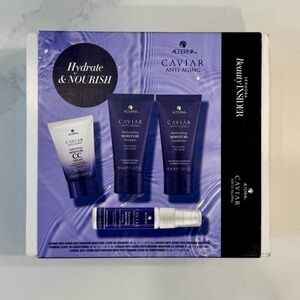 ALTERNA CAVIAR ANTI AGING REPLENISHING MOISTURE SHAMPOO & CONDITIONER + 2 Travel